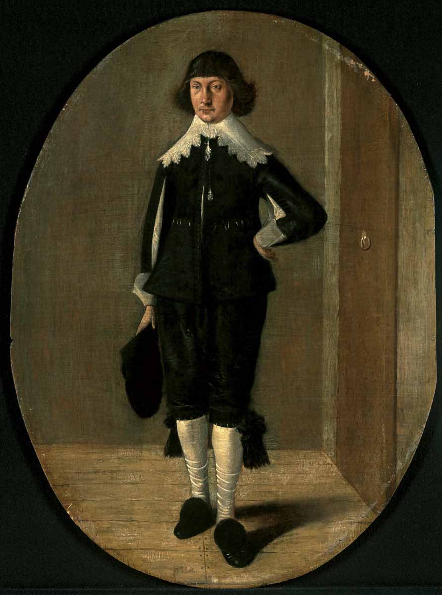 Portrait of a standing cavalier